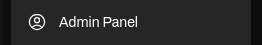 Bouton d'accès au panneau d'administration